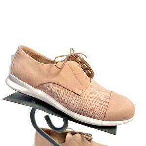 Samuel Hubbard Pink Cap Toe Suede Leather Loafers Shoes Size 8.5